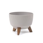 Горщик миса Ламела Рома Джампер 24 см на ніжках 950 - Мокко