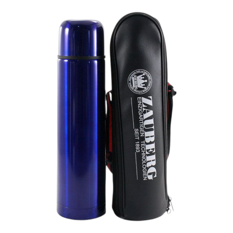 Термос Zauberg 0,35 л Metallic SL-35Z-C-BLUE - Бежевий