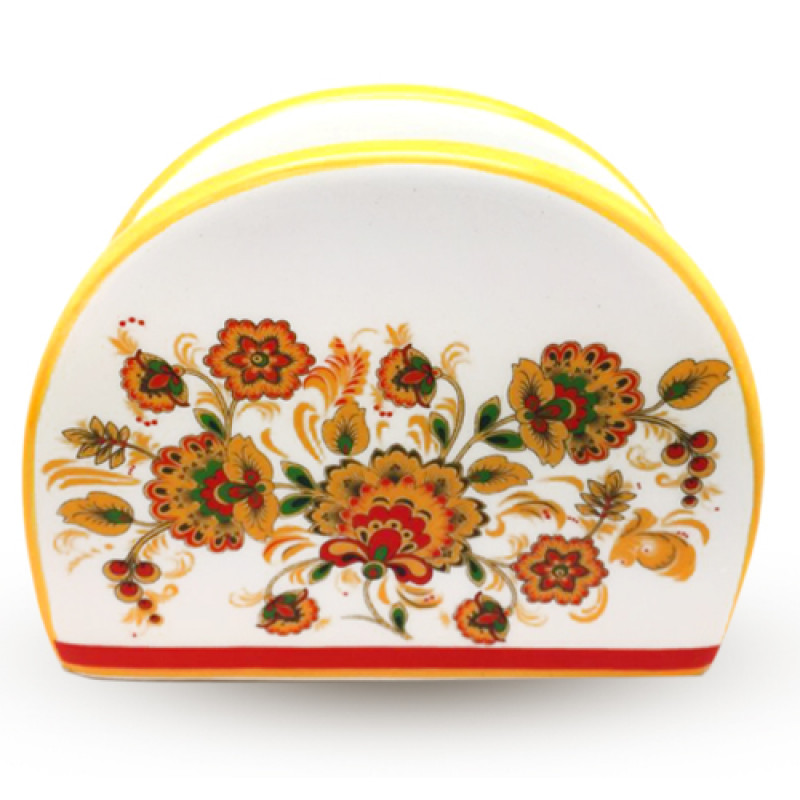 Серветниця Квітковий розпис SNT 3662-16 - Сірий