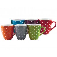 Кружка фарфор Interos 400 мл Горох Mix KW 114