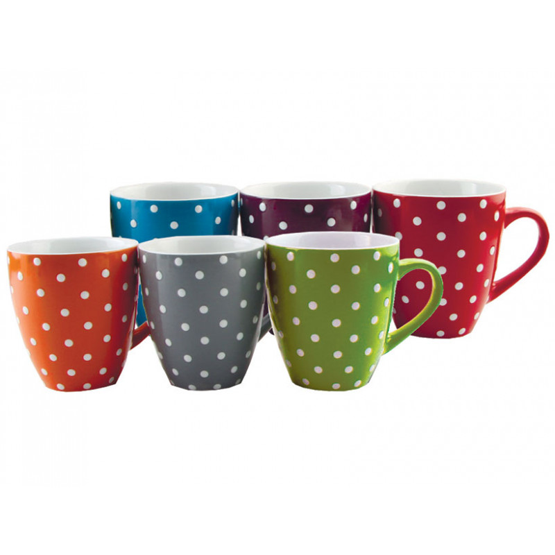 Кружка фарфор Interos 400 мл Горох Mix KW 114