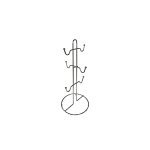 Стійка для кухлів 36 см*15 см Універсальна YBCG-145 40000042 - Прозорий