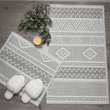 Набір килимків для ванної 60*100 см Boucle Marina Boucle Full Gri