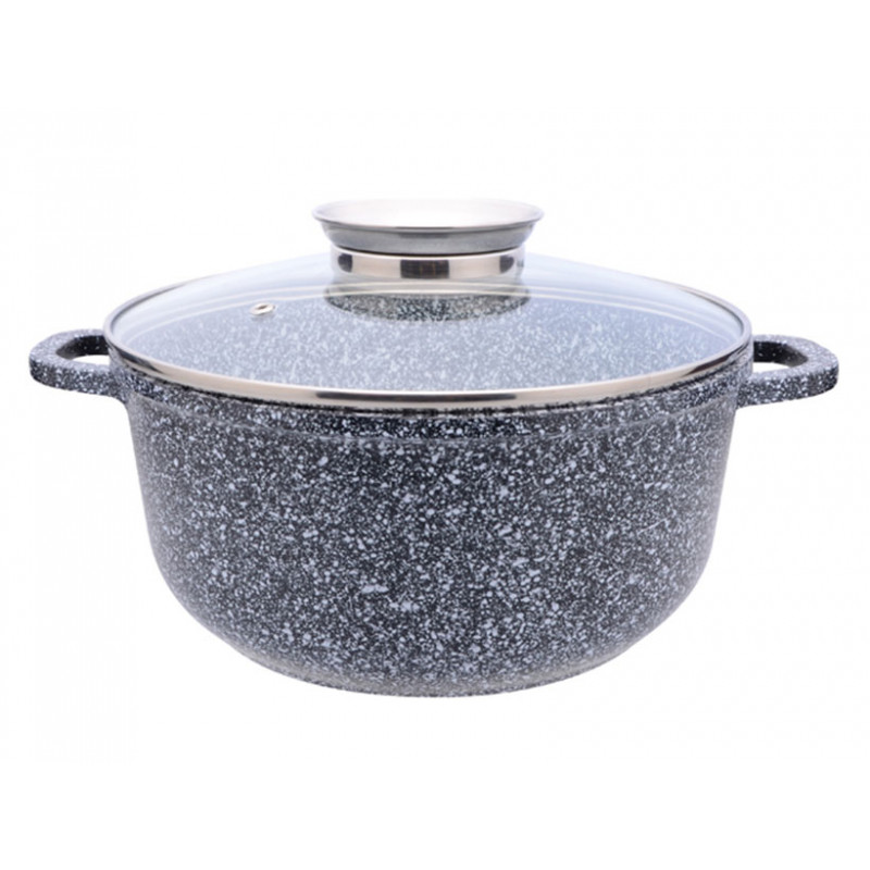 Каструля кругла 3,2 л Zauberg Сірий Мармур 0322-SN