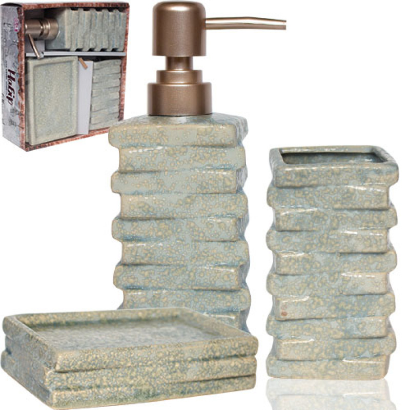 Набір аксесуарів для ванної 3 пр SNT Атлантида 887-11-01 - Білий