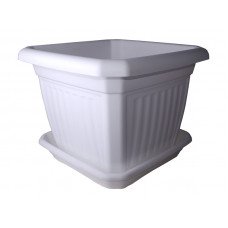 Горщик для квітів IL-PE Квадратний 20/17,5 см з підставкою 