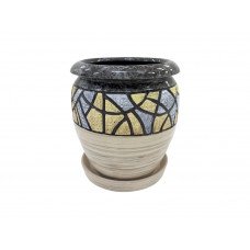 Горщик керамічний КООП Терра Мозаїка 45 см 0036