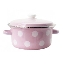 Каструля Idilia 4 л 1814/4 Білий горох Рожевий 42370