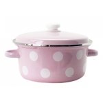 Каструля Idilia 4 л 1814/4 Білий горох Рожевий 42370 - Вязка