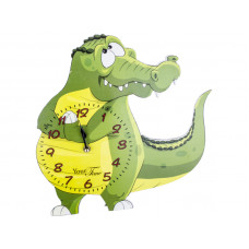 Годинник настінний Крокодил дитячий МДФ 33*4,5*34см 05-215