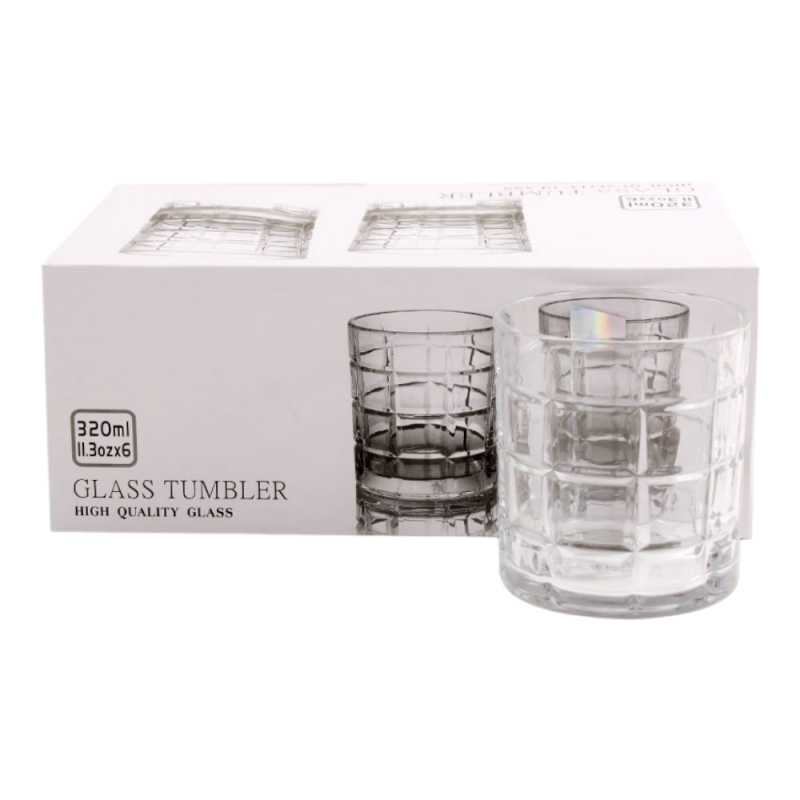 Набір стаканів Interos 6 шт 320 мл BM6015S - Рожевий