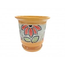 Горщик керамічний КООП Дзвін Квітка Помаранч 16 см 0063