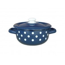 Кастрюля Idilia 1,5 л 1608/4 Полька Синяя 44587