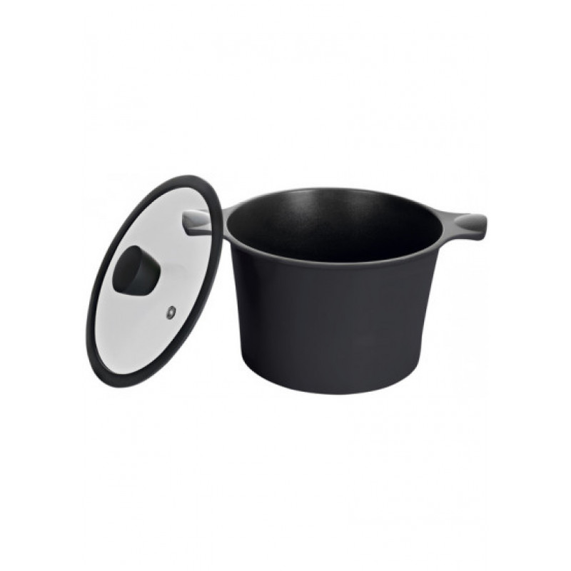 Кастрюля с крышкой Ringel Zitrone Black 5,8 л черная RG-2108-24/2 BL