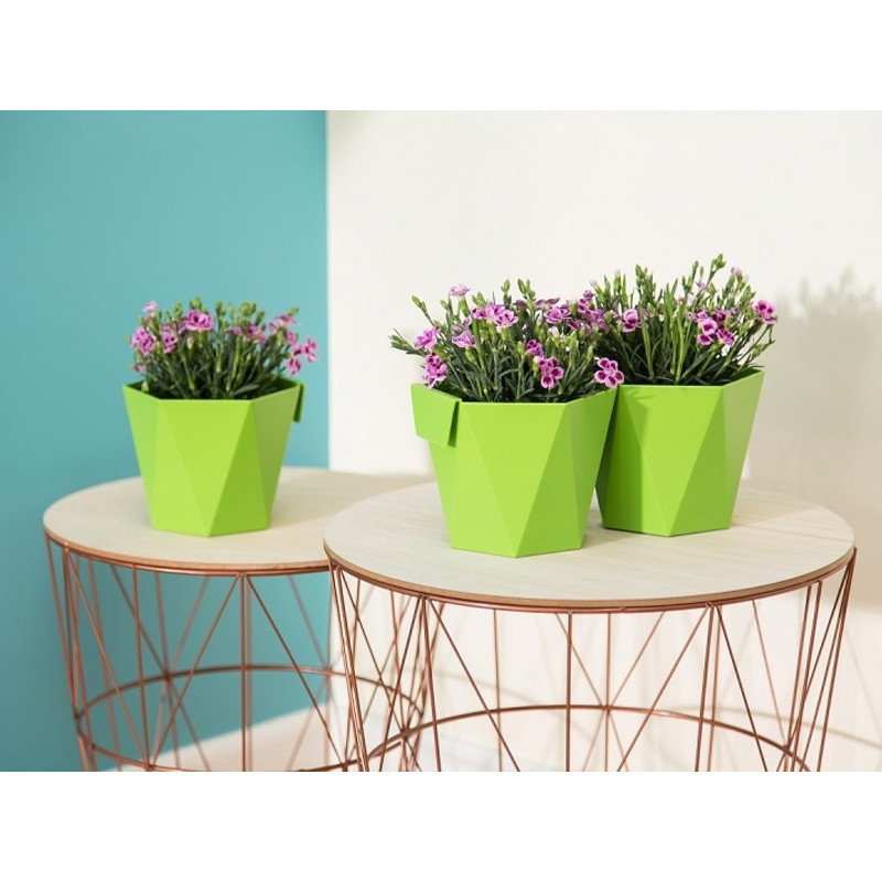 Горщик для зелені Ламела Хеца 12,5 см 636  - Кремовий