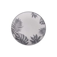 Тарілка десертна Vittora Сірі листя 19 см VT-P-1190G