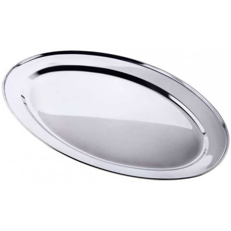 Піднос нержавійка Empire 40*27 см овальний ЕМ-4400