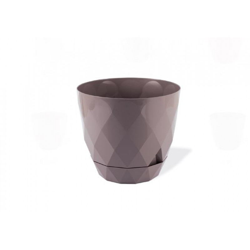 Горщик для квітів Yakamos Saksi 14,5 см з піддоном KRS-452