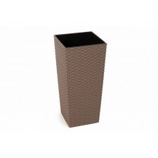 Горщик терасний Ламела Фінезія Ротанг 40 см з вкладом 575 
