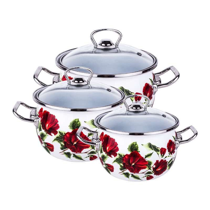 Набір каструль Idilia №1600 Каркаде 24423 - Вязка