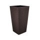 Горщик терасний Ламела Фінезія Ротанг 35 см з вкладом 576