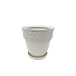 Набір горщиків КООП Канва 3 пр h-18/15/11 см Листок Арт Біий 0076 - Фісташковий