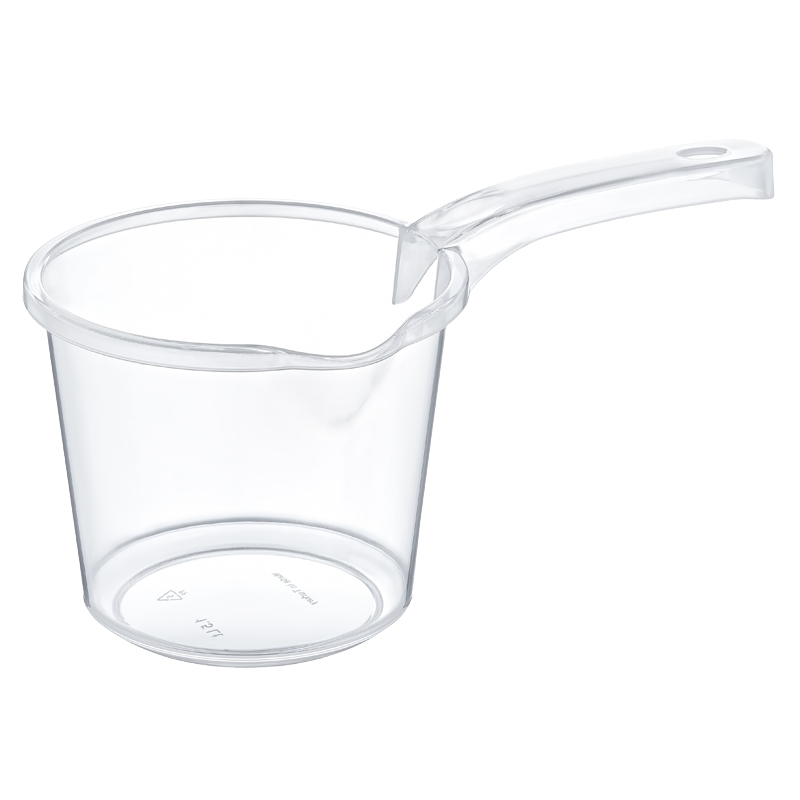 Ківш пластиковий Akay 1,2 л прозорий AK-056 - Металік