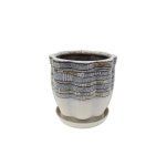 Набір горщиків КООП Туна 2 пр h-18/12 см Сахара Сірий 0221 - Айворі