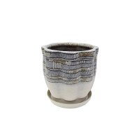 Набір горщиків КООП Туна 2 пр h-18/12 см Сахара Сірий 0221