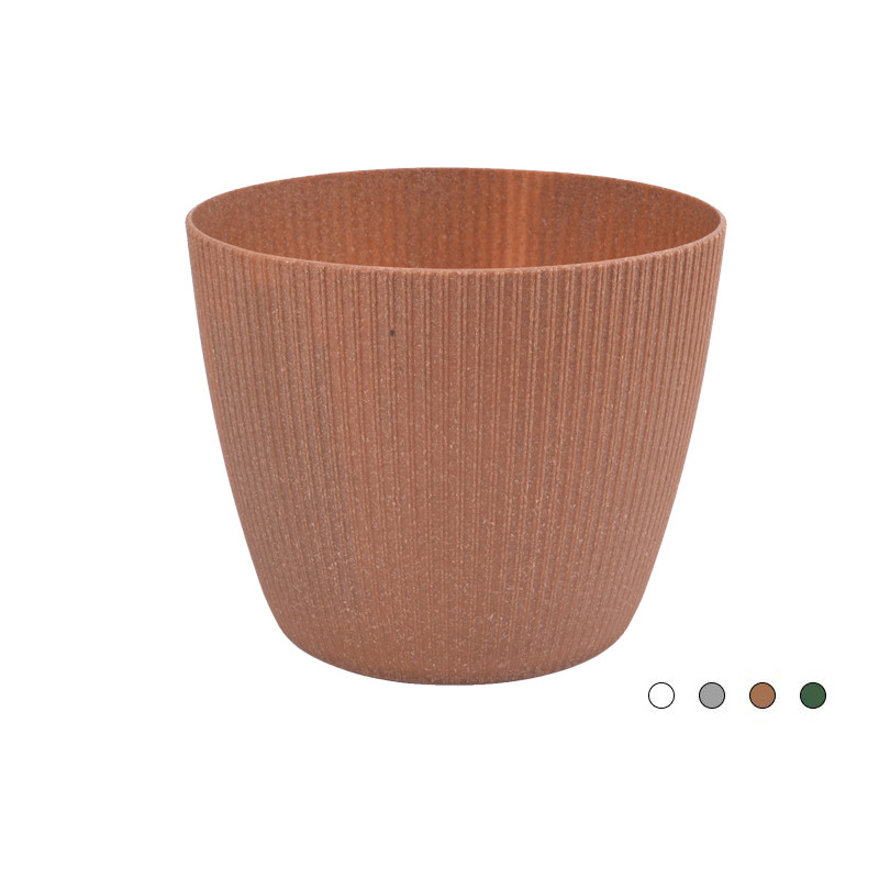 Горщик для квітів Ламела Магнолія Джампер ЕКО Wood 14 см 868 - Коричневий