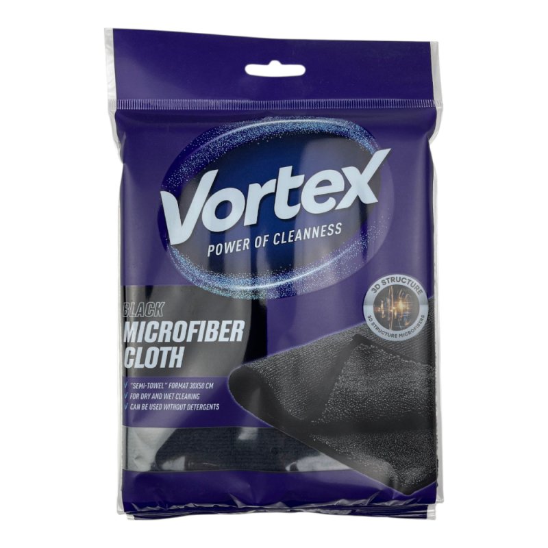 Серветка з мікрофібри Vortex Semi-Towel Black 30*50 см - Coffee