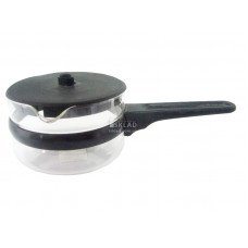 Турка під кавоварку Вг-Мікс скляна низька з кришкою 