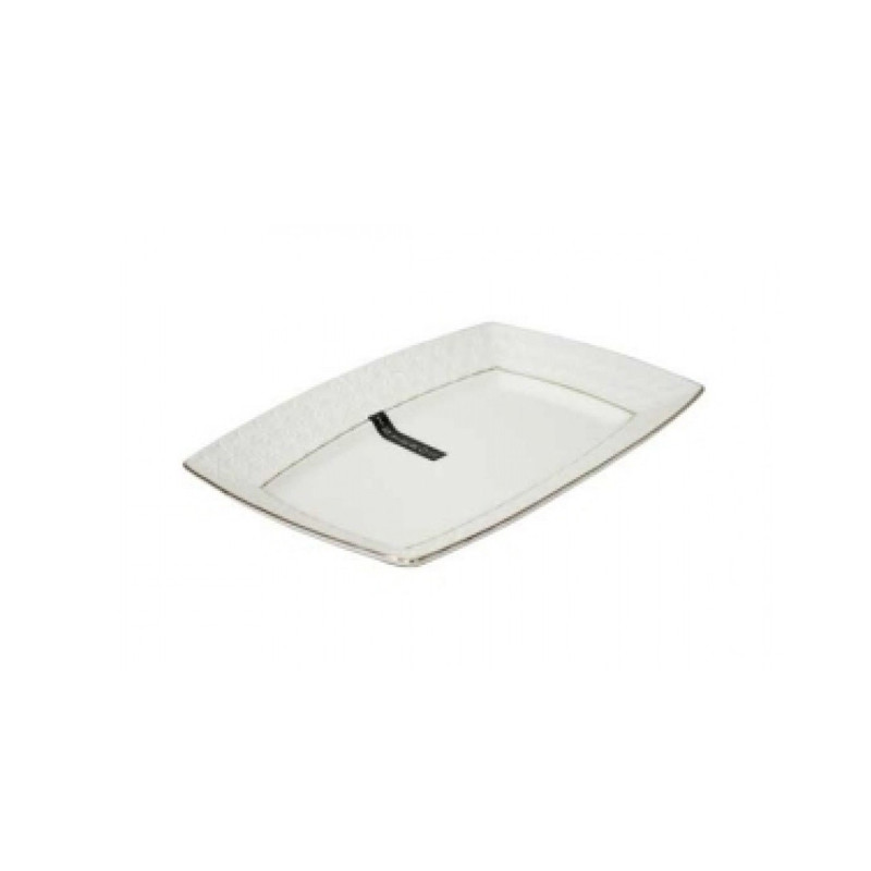 Тарілка фарфор Interos 13 прямокутна Снігова Королева 222733-А - Бірюзовий