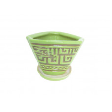 Горщик Бермуди Лабіринт зелений 16 см