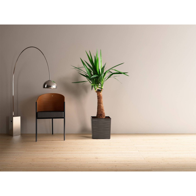 Горщик терасний Ламела Юка Долото 25 см з вкладом 599  - Лимонний