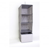 Органайзер текстильний вертикальний ТарЛев French Grey 4 яруси 30*30*84 см 485548-RO