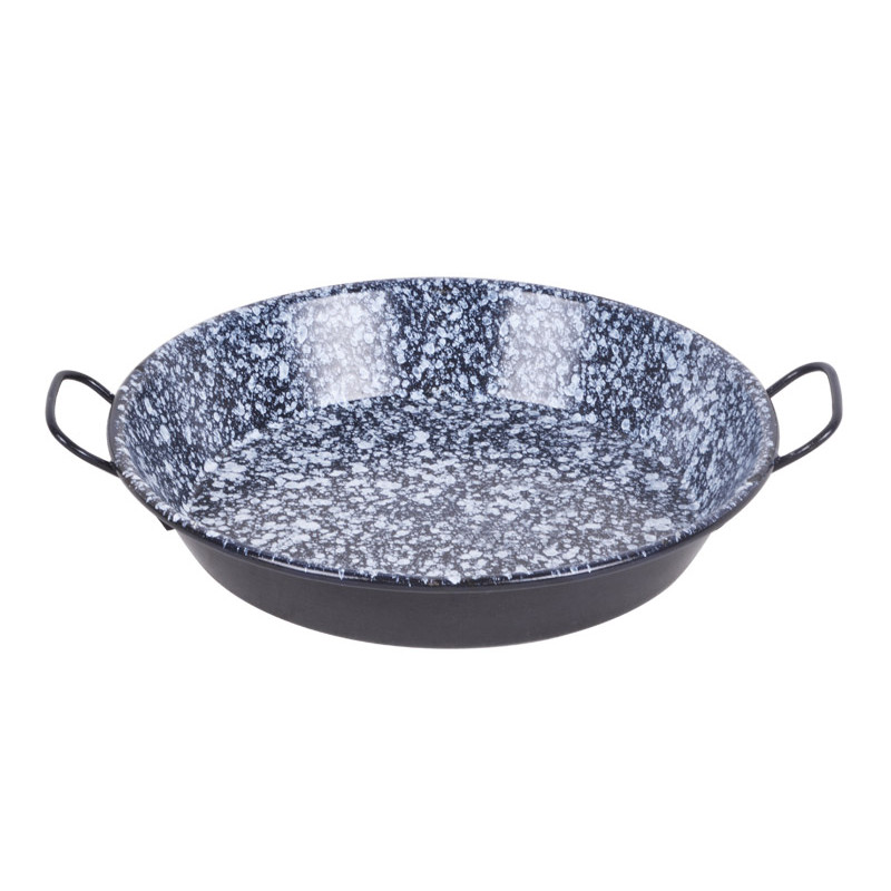 Протвень кругла Вг-Мікс 20 см з ручками №2 Чорна - Білий