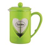 Френч-прес Con Brio 800 мл скло пластик Зелений CB-5680 - Салатовий