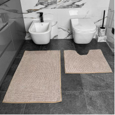 Набір килимків для ванної Dariana Standard Plus 2 пр 60*50 60*90 см бежевий 9337
