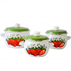 Набір каструль Idilia №936 Полуничний колір 39663