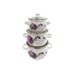 Набір каструль Idilia №6928 Віола 42150 - Малиновий