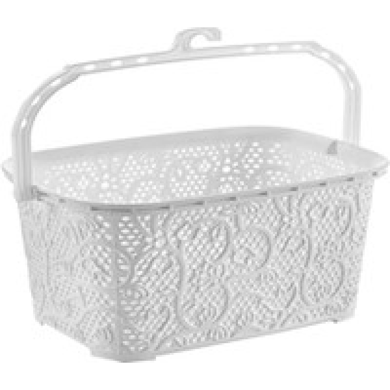 Кошик для прищіпок Tuppex Мереживо 2 л TP-8035 - Рожевий