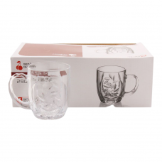 Набір кружок скляних Interos 6 шт 290 мл ZB22