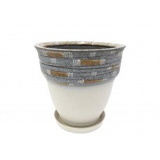 Набір горщиків КООП Канва 5 пр h-26/22/18/15/11 см Сахара Сірий 0076