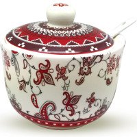 Цукорниця з ложкою SNT 450 мл Орнамент 2242-15