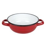 Миска з ручками Вг-Мікс 16 см Червона  - Антрацит