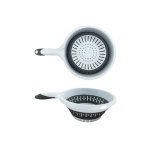 Друшляк Irak Plastik складний круглий з ручкою SG-285 - Персиковий