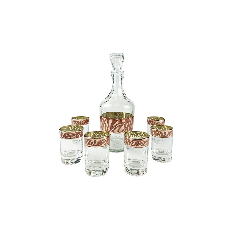 Набір кувшин Pasabahce Цезар + 6 стопок Сафарі - Квіти