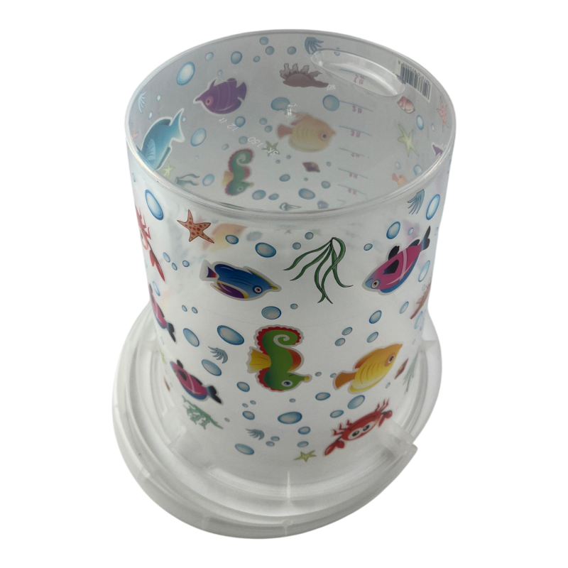 Відро Irak Plastik Декор 12 л прозоре SK-150