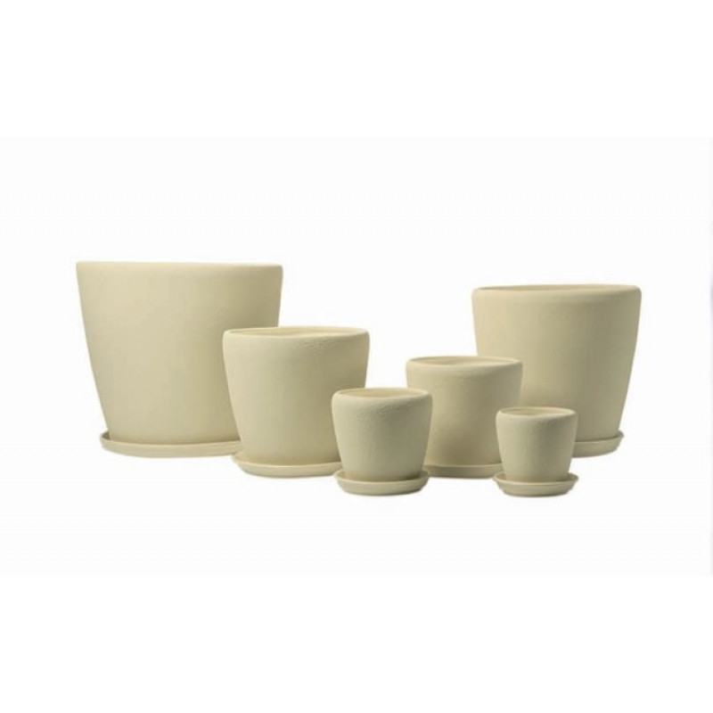 Горщик керамічний №1 Оріана Шовк Грація 10 л - Білий